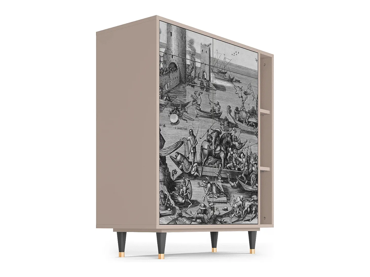 Aparador - 96х110х41 cm - BS6 - Saint Martin, Latte