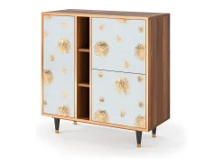 Aparador - 94х96х41 cm - BS5 - Sky Latte, Nogal