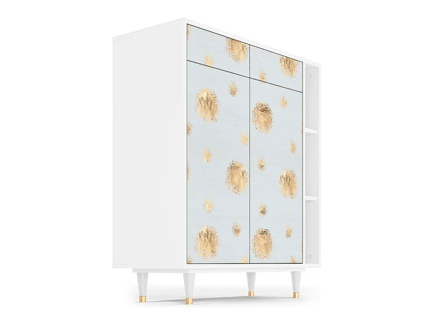 Aparador - 96х110х41 cm - BS6 - Sky Latte, Blanco