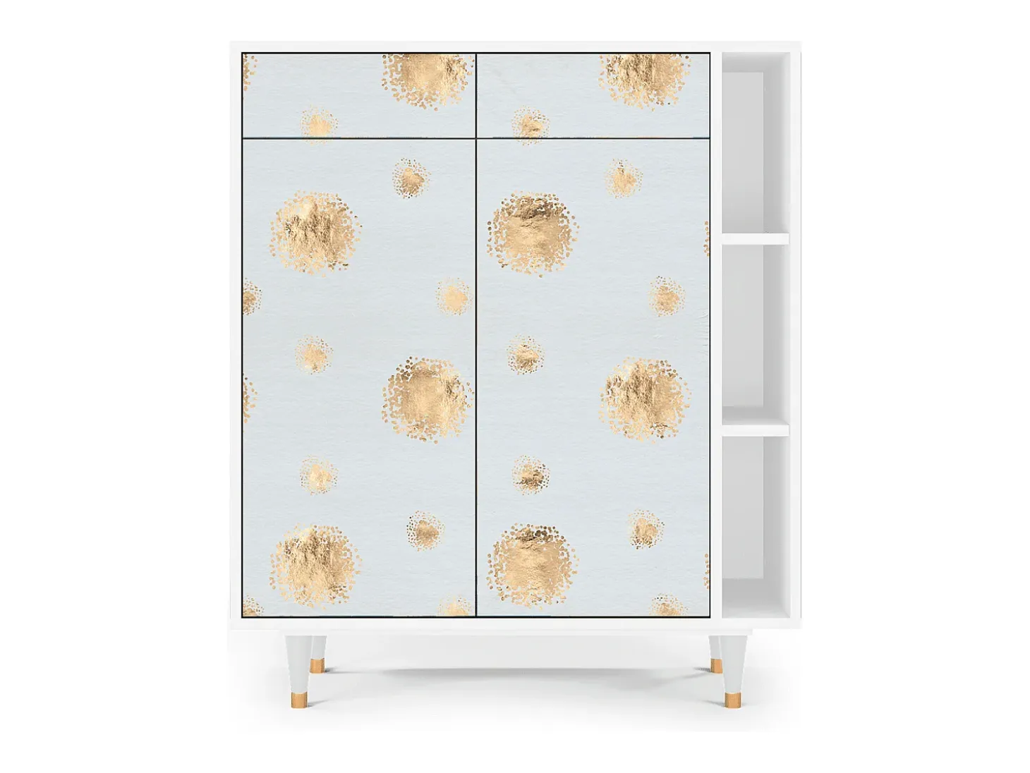 Aparador - 96х110х41 cm - BS6 - Sky Latte, Blanco