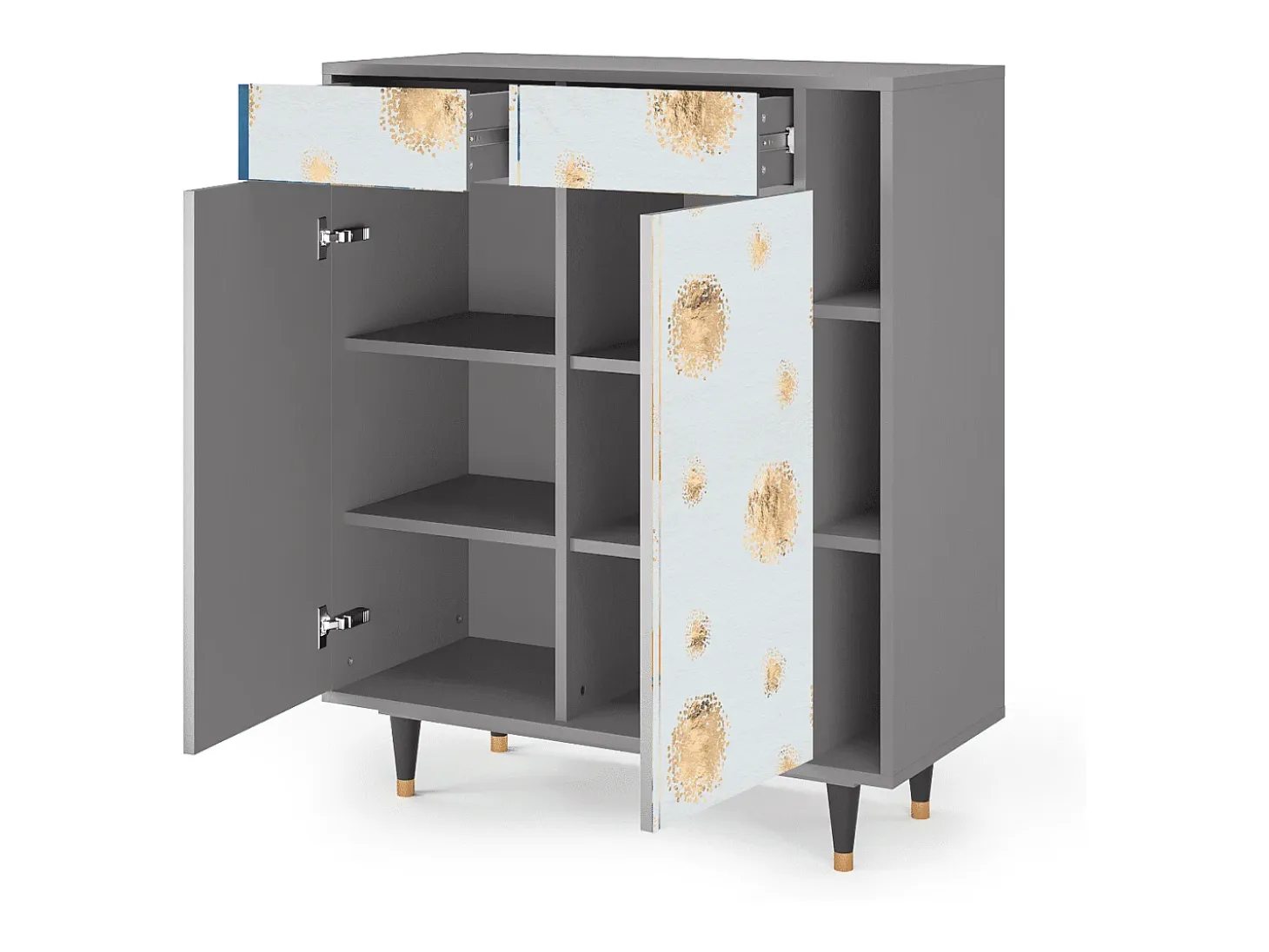Aparador - 96х110х41 cm - BS6 - Sky Latte, Gris