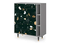 Aparador - 96х110х41 cm - BS6 - Space Rocks, Gris