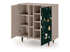 Aparador - 94х96х41 cm - BS5 - Space Rocks, Latte