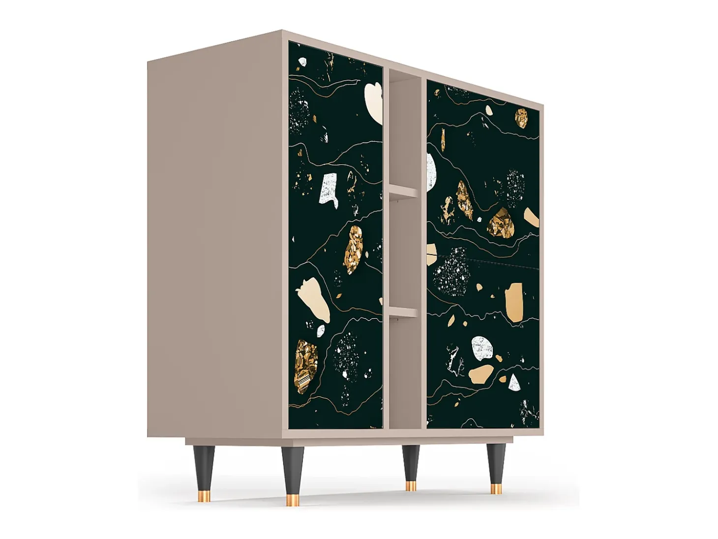 Aparador - 94х96х41 cm - BS5 - Space Rocks, Latte