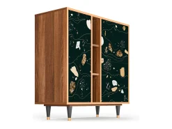 Aparador - 94х96х41 cm - BS5 - Space Rocks, Nogal