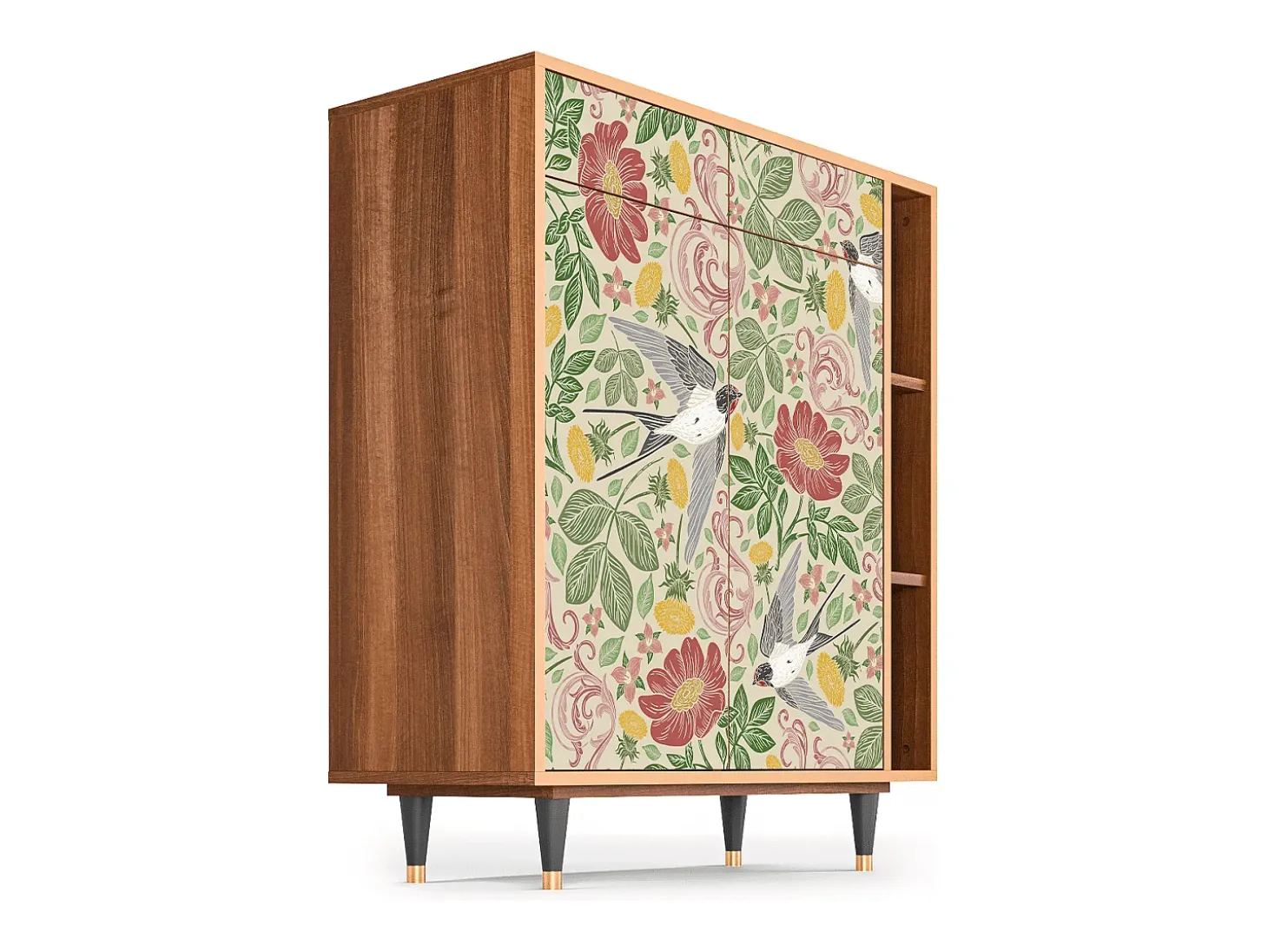 Aparador - 96х110х41 cm - BS6 - Spring Swallow, Nogal