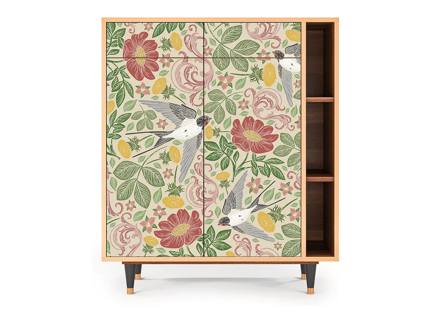 Aparador - 96х110х41 cm - BS6 - Spring Swallow, Nogal
