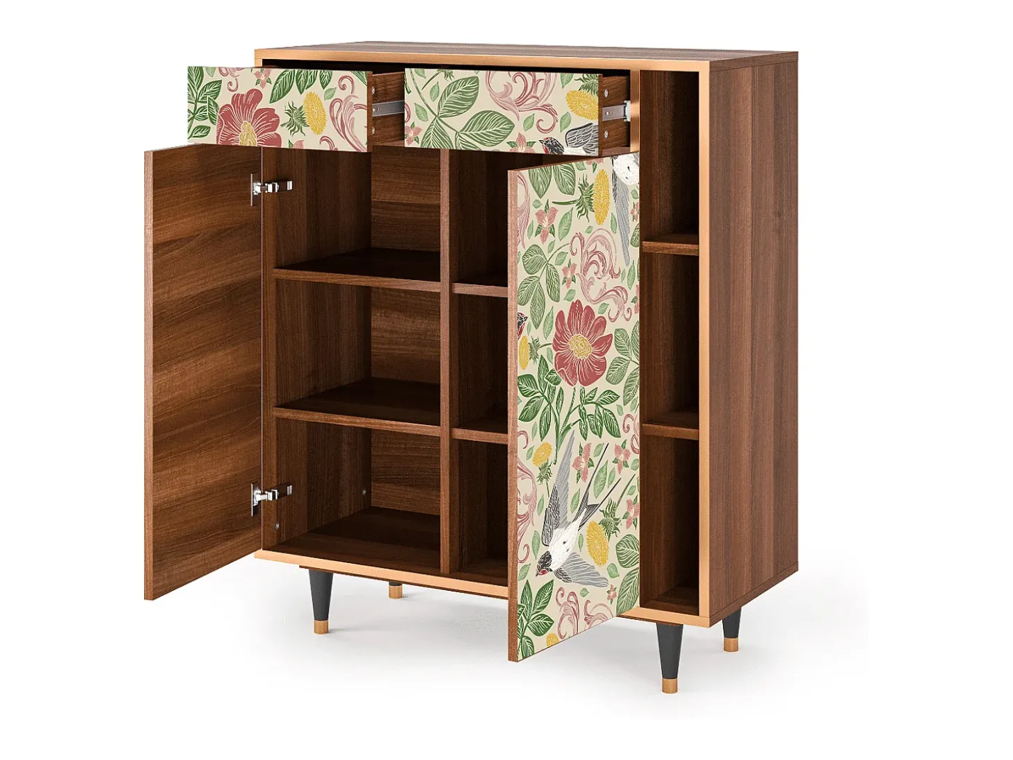 Aparador - 96х110х41 cm - BS6 - Spring Swallow, Nogal