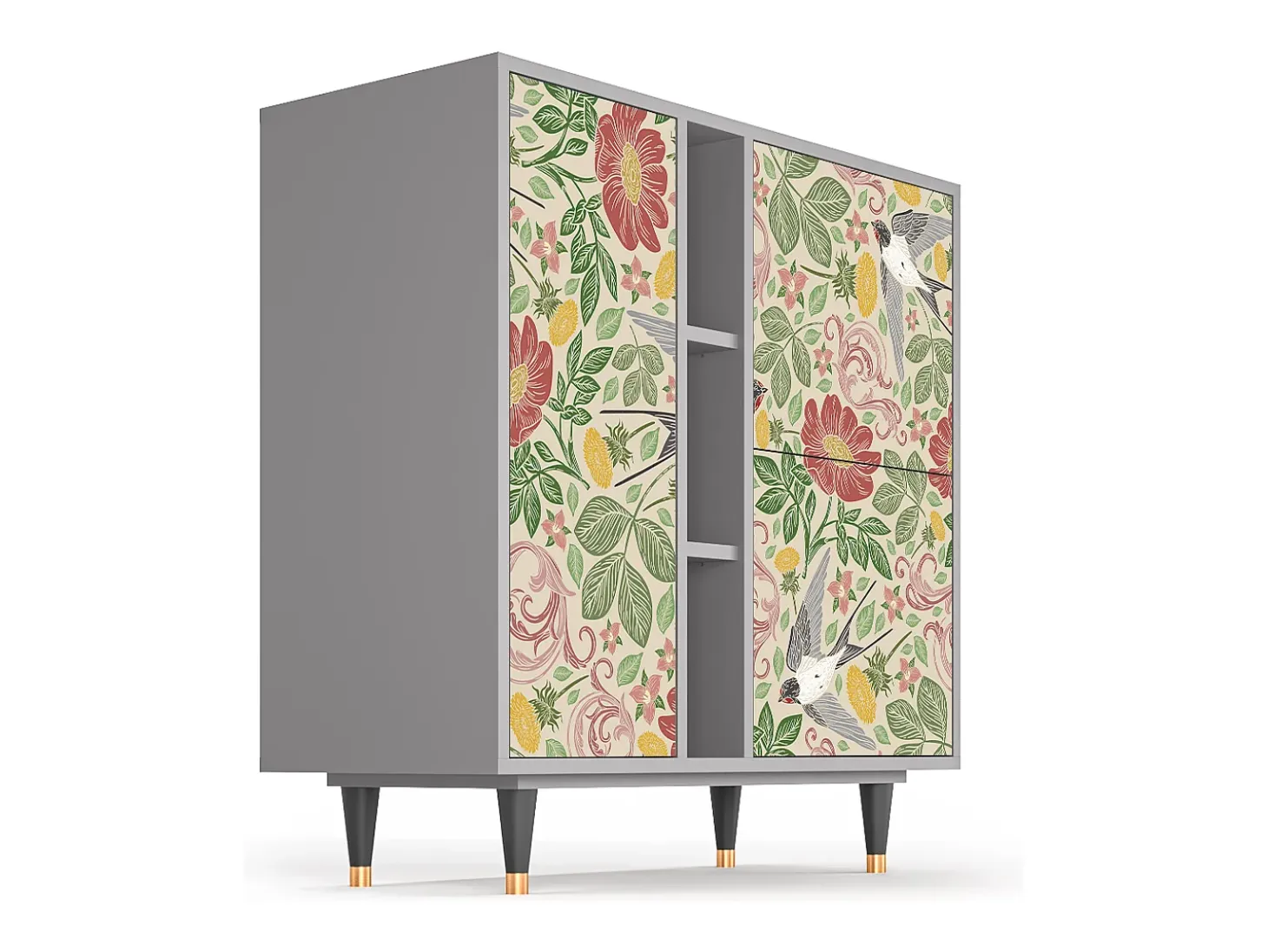 Aparador - 94х96х41 cm - BS5 - Spring Swallow, Gris