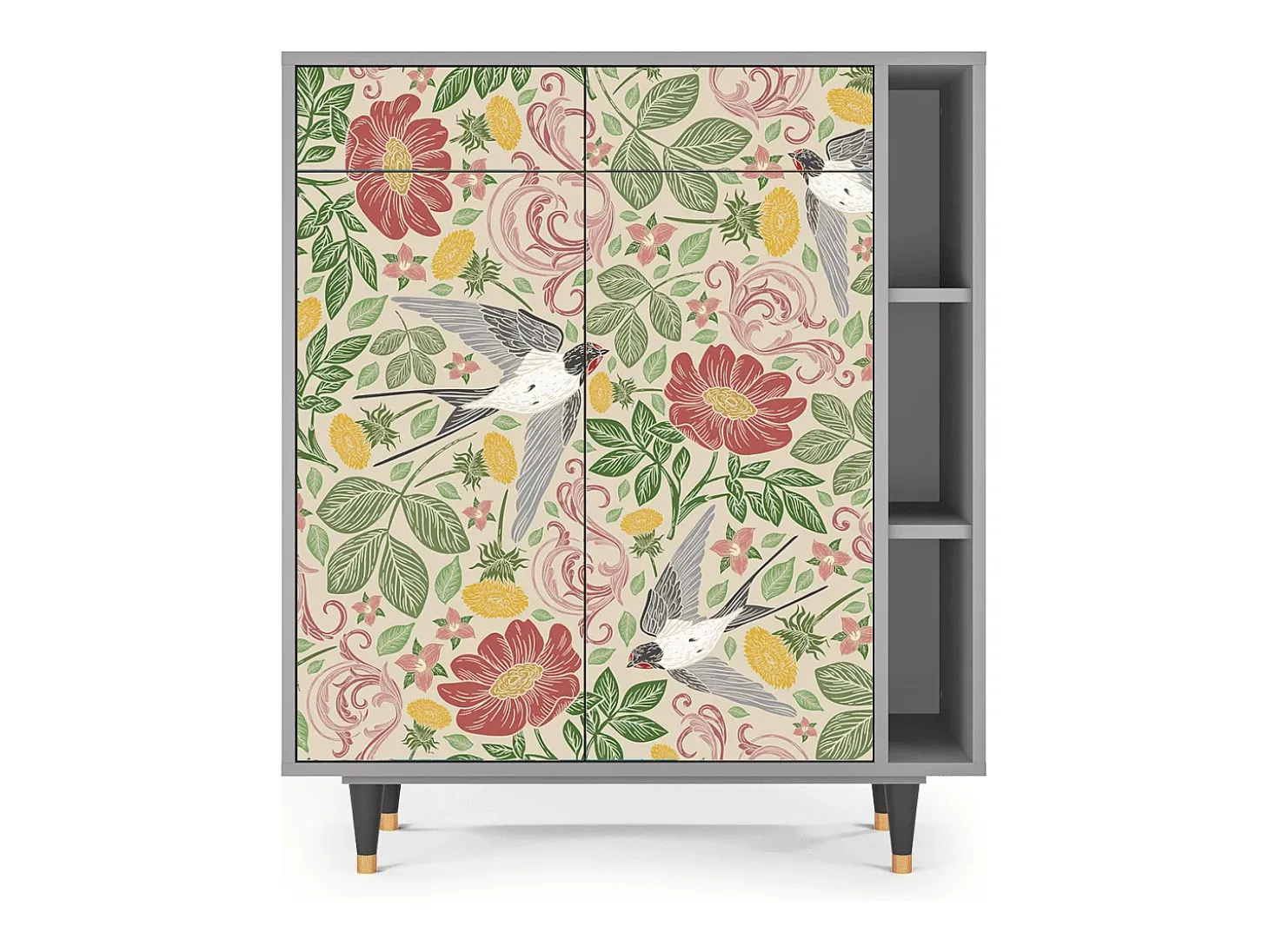 Aparador - 96х110х41 cm - BS6 - Spring Swallow, Gris