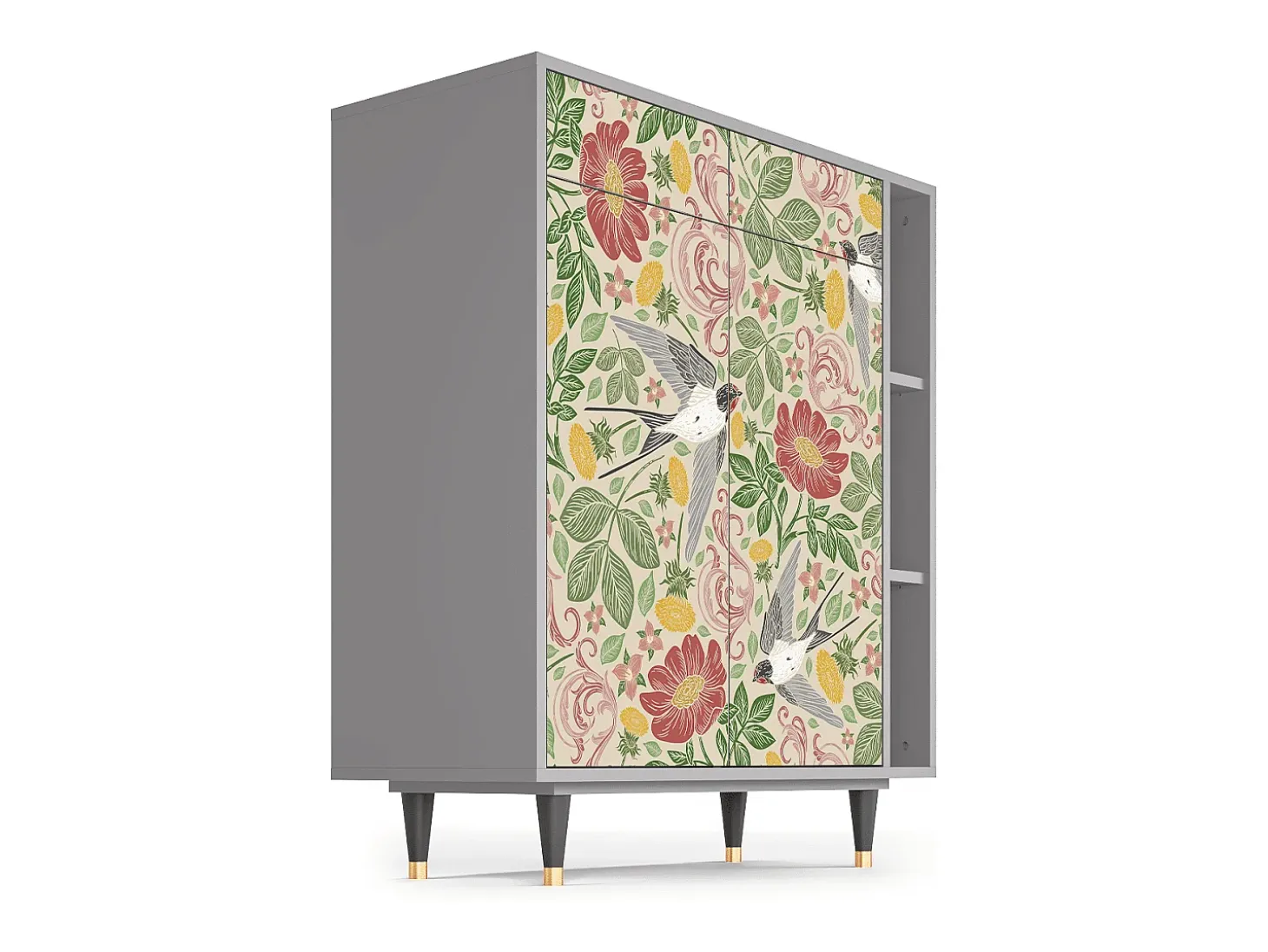 Aparador - 96х110х41 cm - BS6 - Spring Swallow, Gris