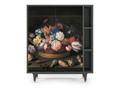 Aparador - 96х110х41 cm - BS6 - Still Life with Flowers, Antracita