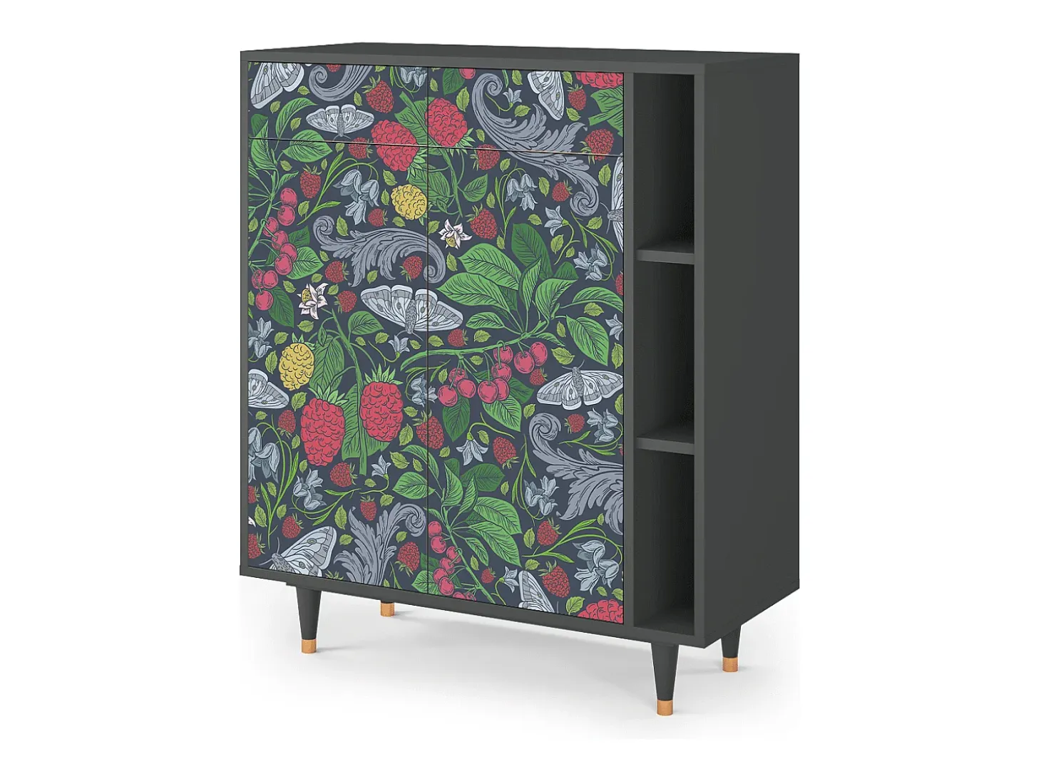 Aparador - 96х110х41 cm - BS6 - Summer Berries, Antracita