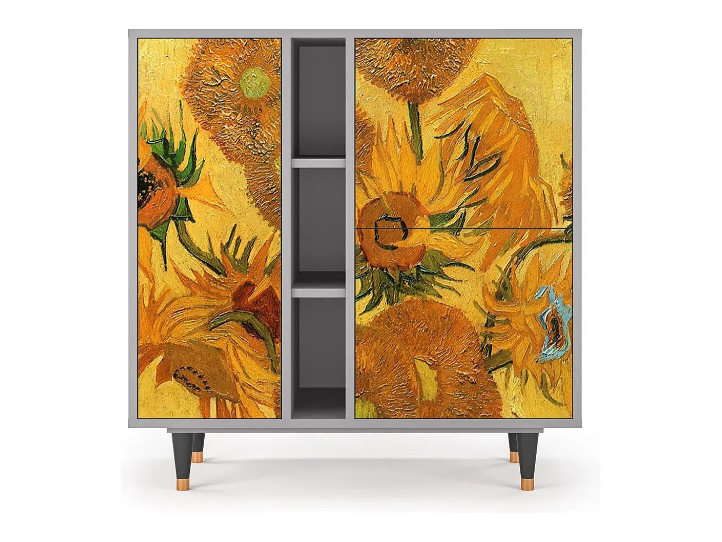 Aparador - 94х96х41 cm - BS5 - Sunflowers, Gris