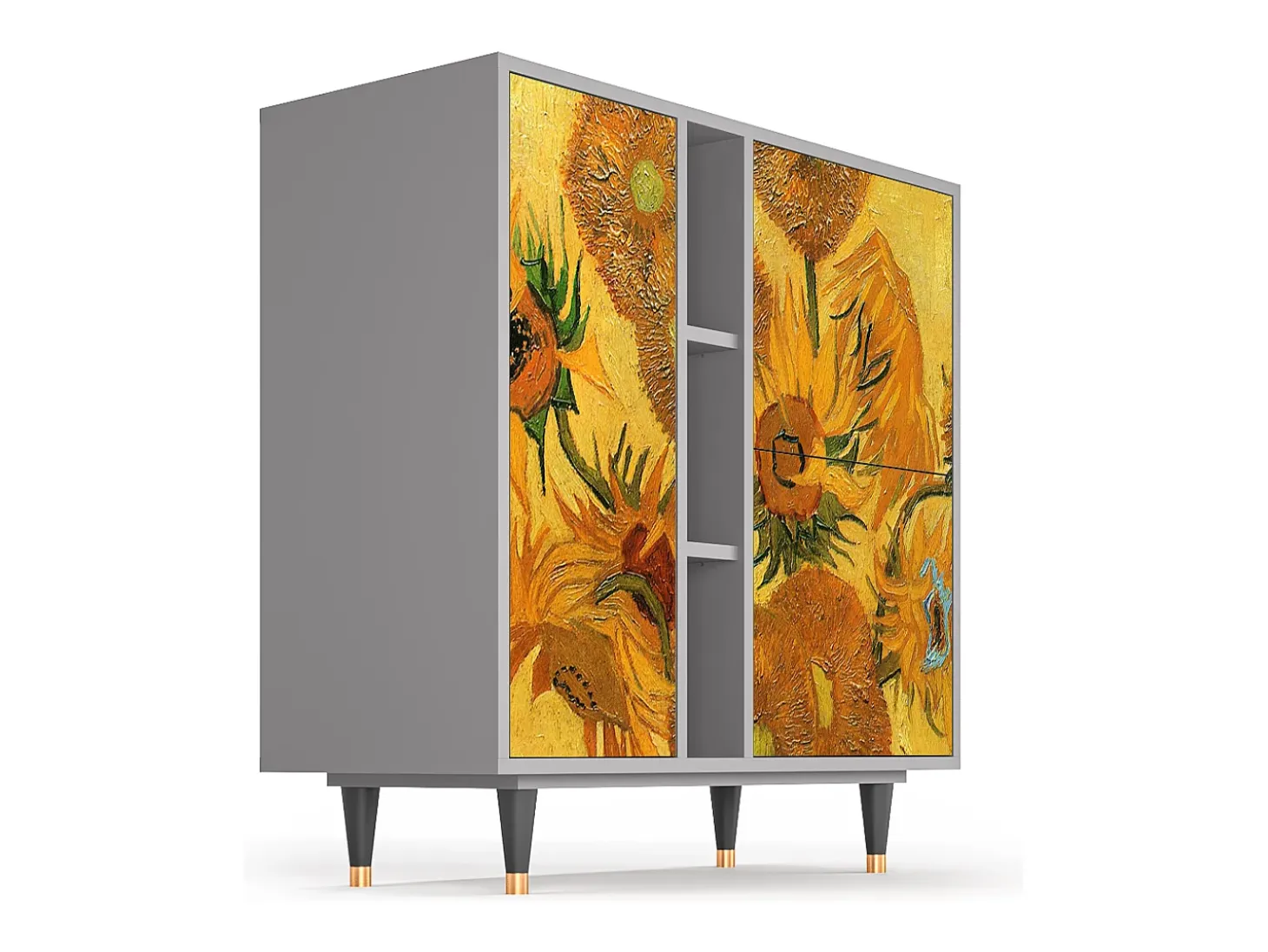 Aparador - 94х96х41 cm - BS5 - Sunflowers, Gris