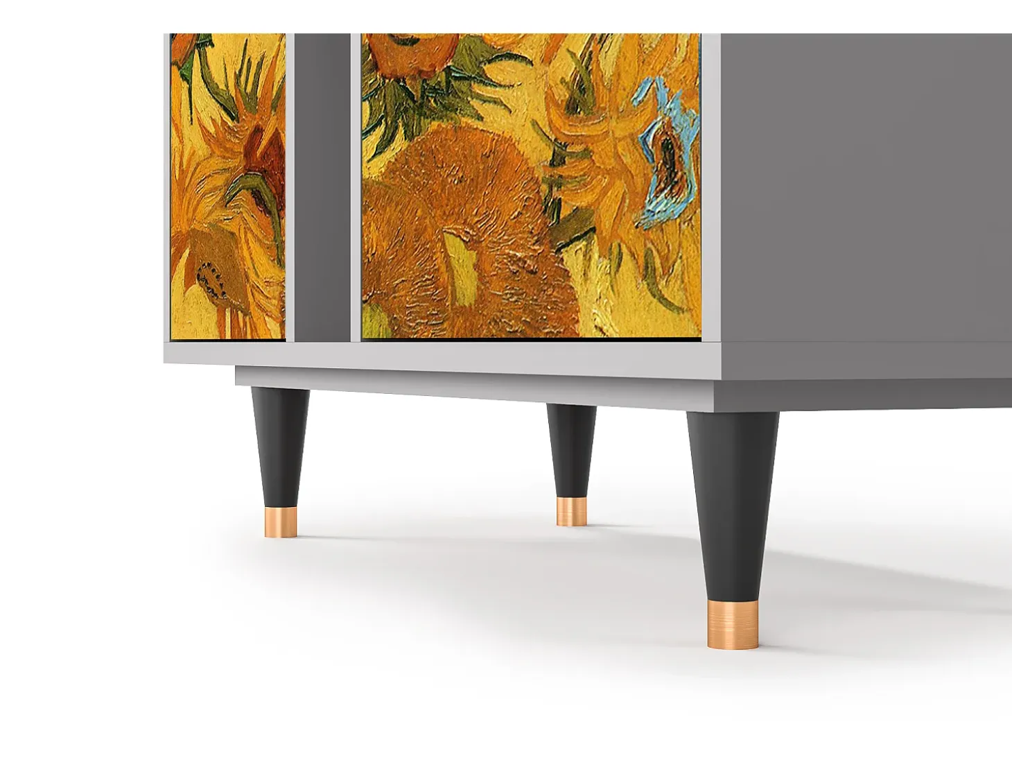 Aparador - 94х96х41 cm - BS5 - Sunflowers, Gris