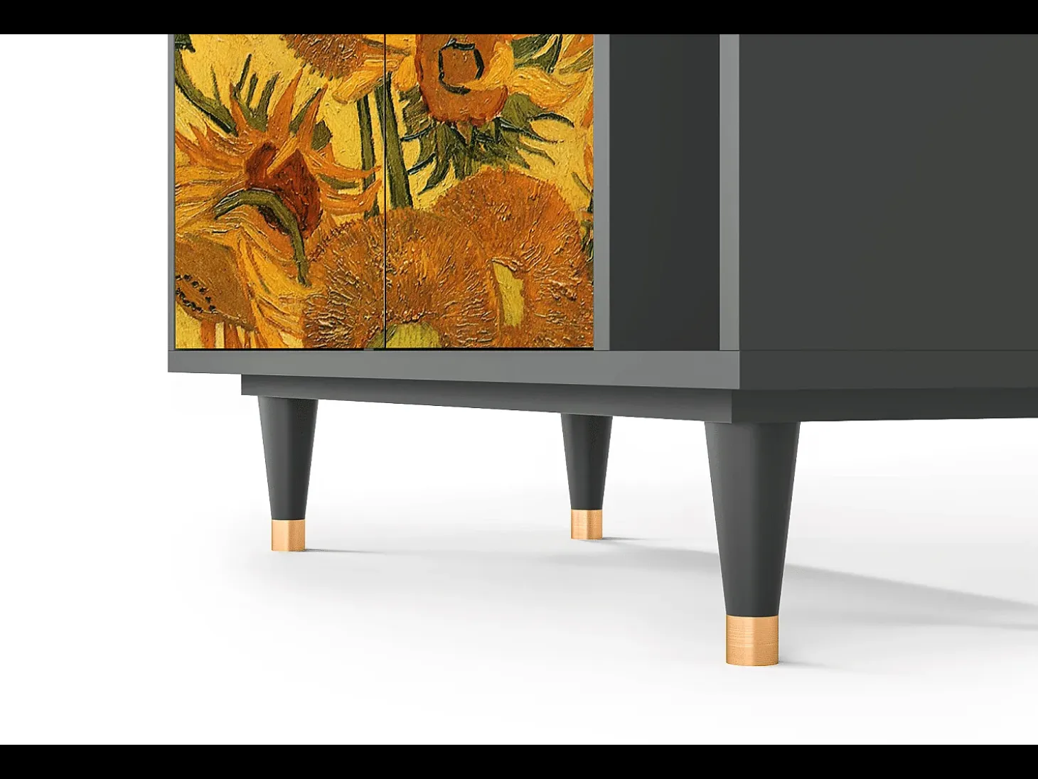 Aparador - 96х110х41 cm - BS6 - Sunflowers, Antracita