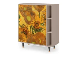 Aparador - 96х110х41 cm - BS6 - Sunflowers, Latte