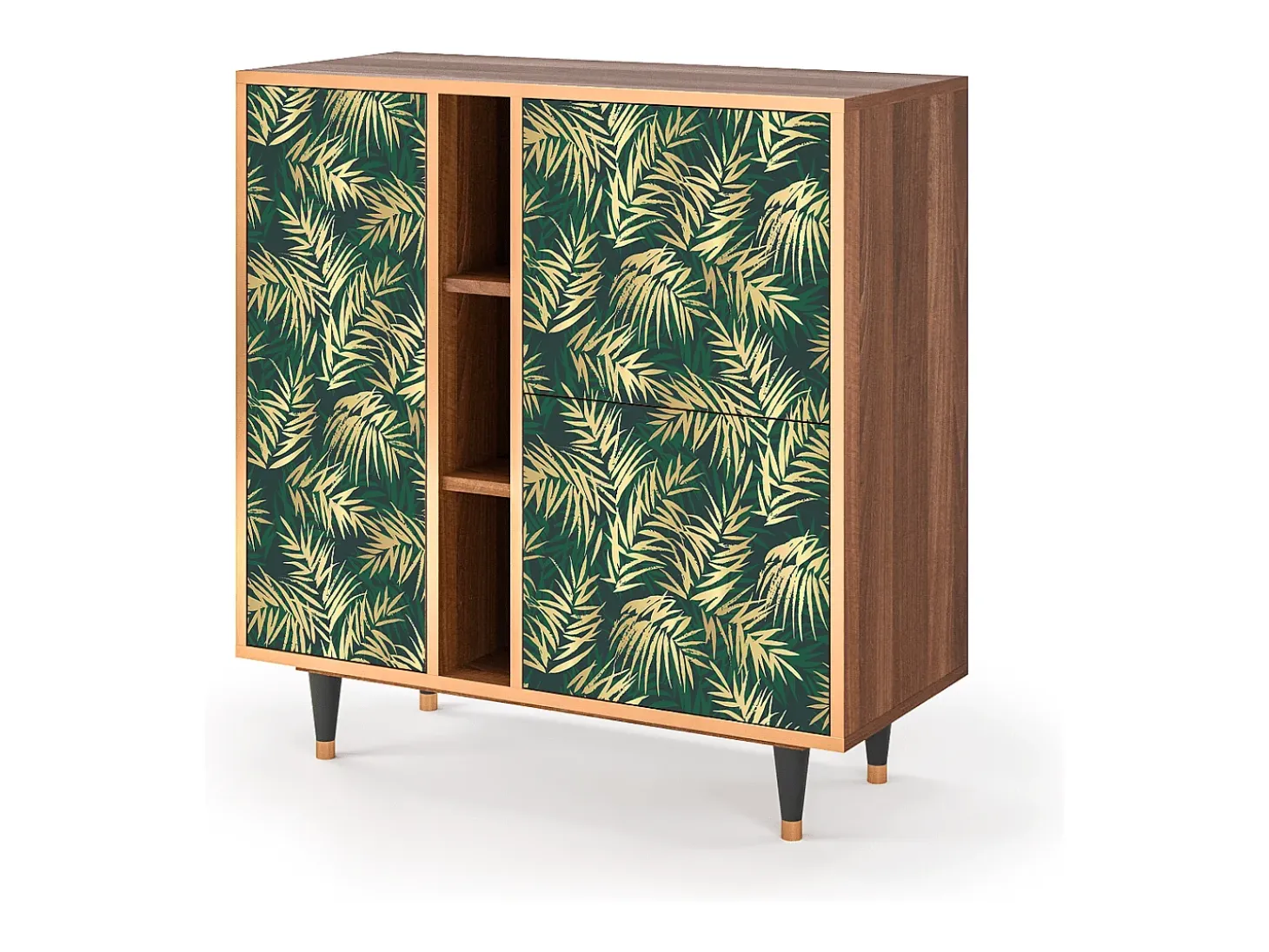 Aparador - 94х96х41 cm - BS5 - Sunny Palm Tree, Nogal