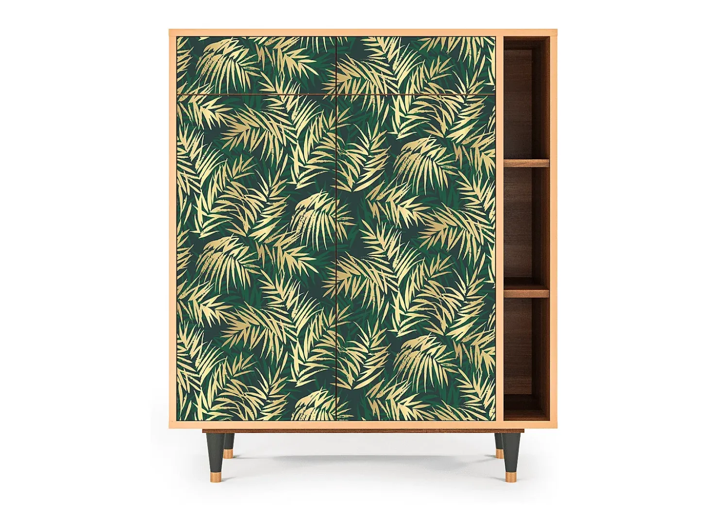 Aparador - 96х110х41 cm - BS6 - Sunny Palm Tree, Nogal