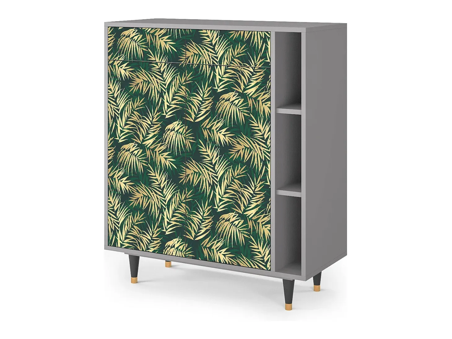 Aparador - 96х110х41 cm - BS6 - Sunny Palm Tree, Gris