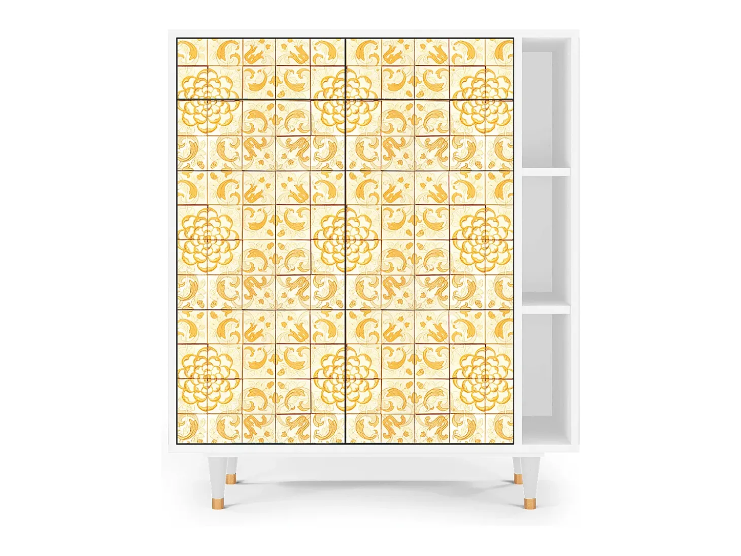 Aparador - 96х110х41 cm - BS6 - Sunshiny Tile, Blanco