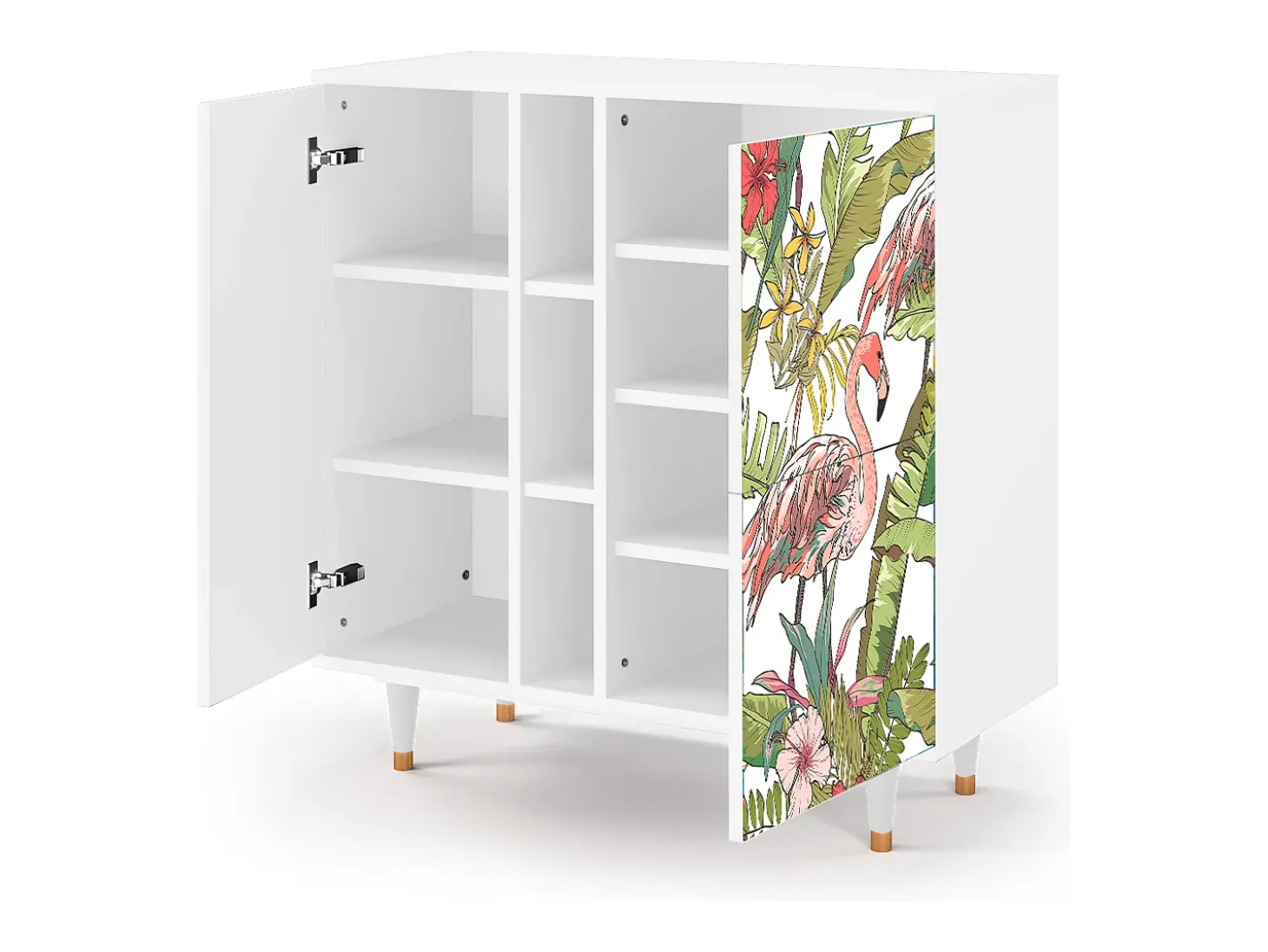 Aparador - 94х96х41 cm - BS5 - Sweet Flamingo, Blanco