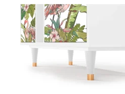 Aparador - 94х96х41 cm - BS5 - Sweet Flamingo, Blanco