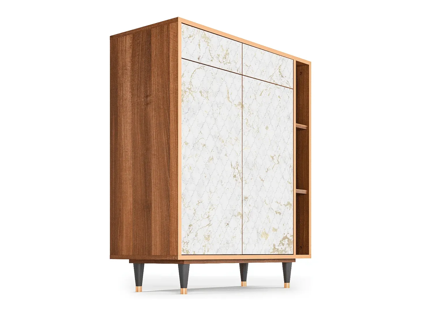 Aparador - 96х110х41 cm - BS6 - Sweet Cotton, Nogal