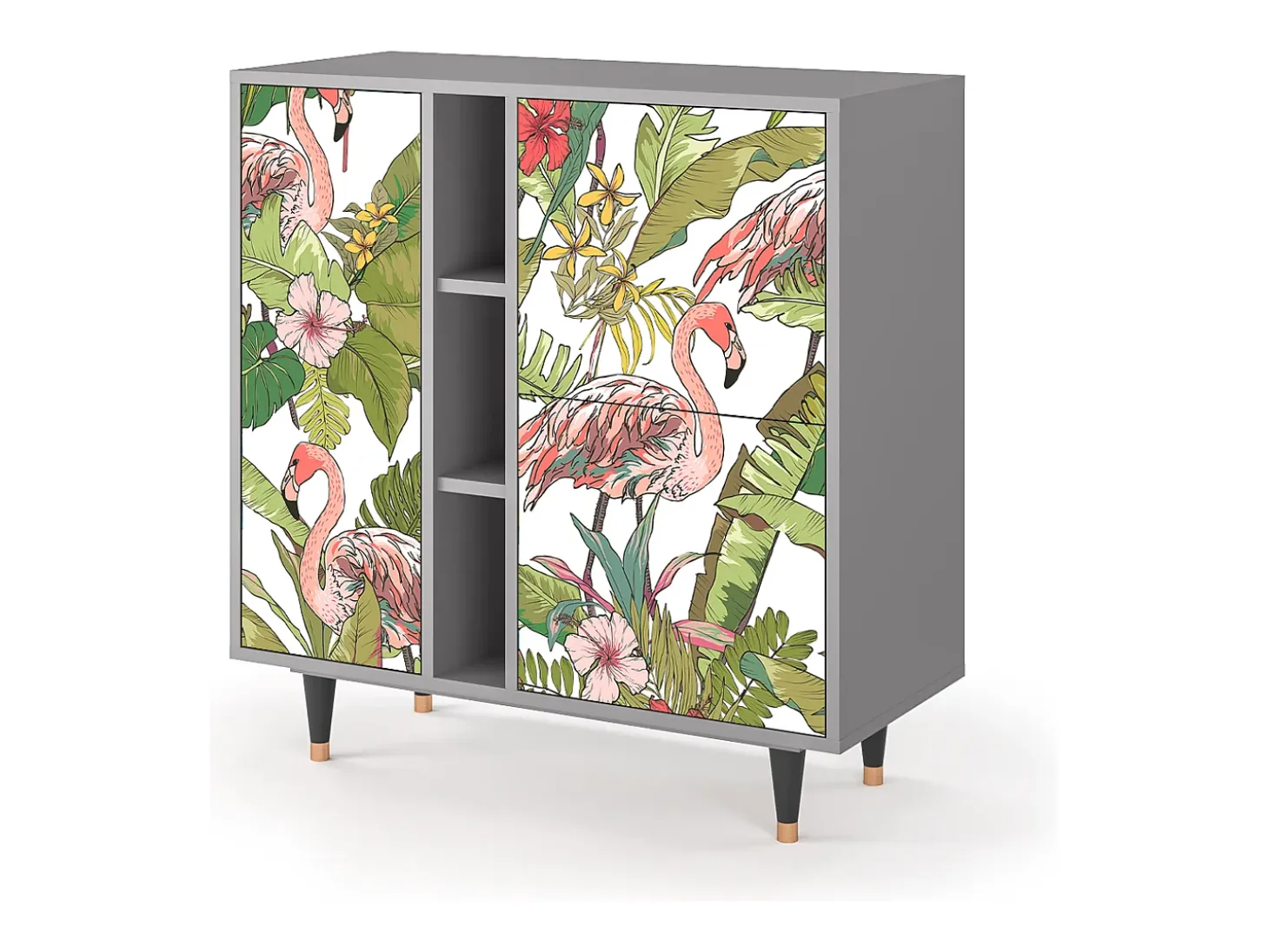 Aparador - 94х96х41 cm - BS5 - Sweet Flamingo, Gris
