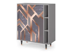 Aparador - 96х110х41 cm - BS6 - Taupe Anatomy, Gris