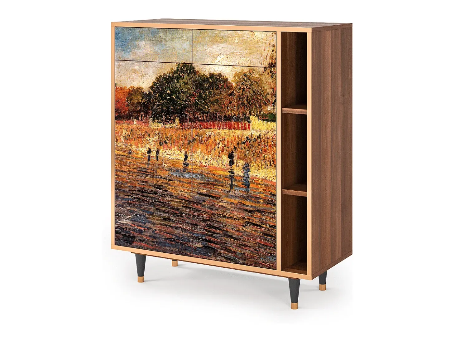 Aparador - 96х110х41 cm - BS6 - The Banks, Nogal