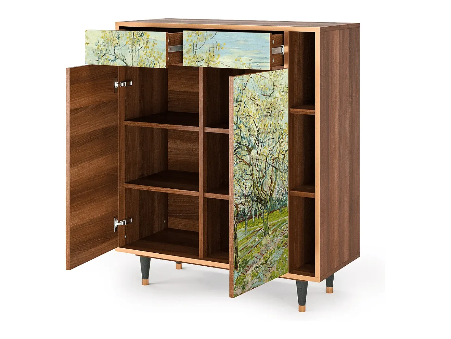 Aparador - 96х110х41 cm - BS6 - The Blanco Orchard, Nogal
