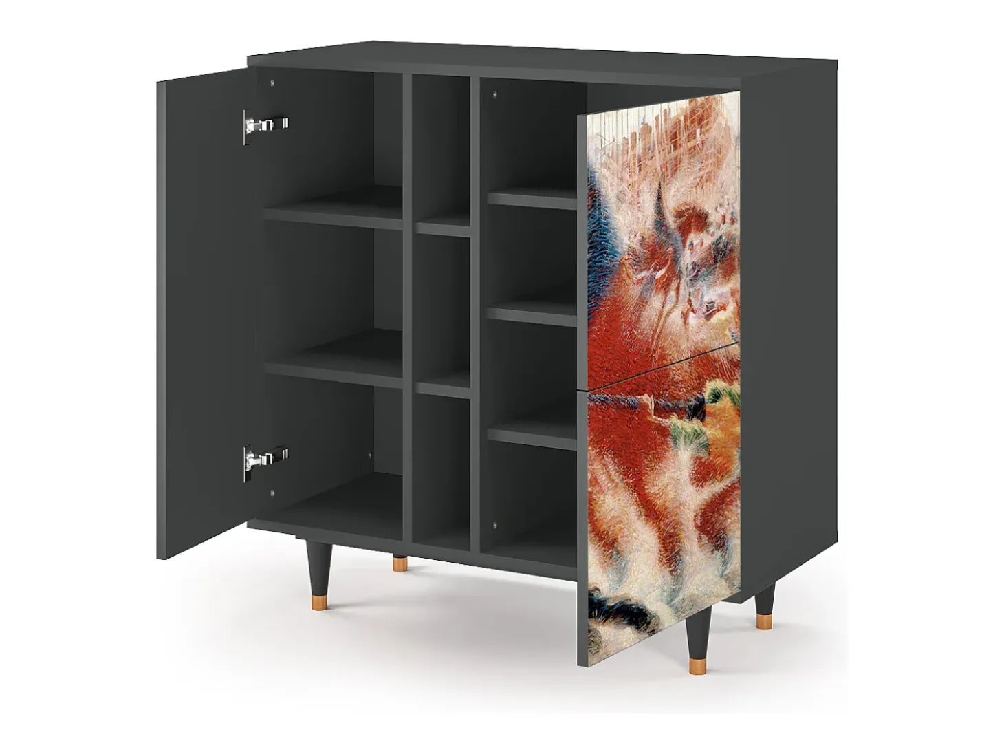 Aparador - 94х96х41 cm - BS5 - The City Rises, Antracita