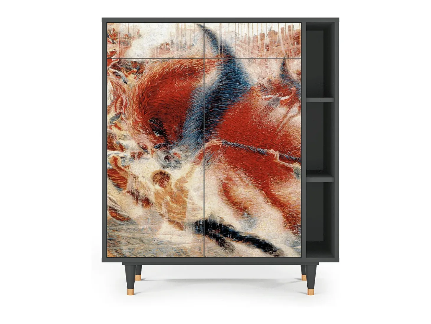 Aparador - 96х110х41 cm - BS6 - The City Rises, Antracita