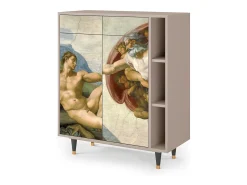Aparador - 96х110х41 cm - BS6 - The Creation of Adam, Latte