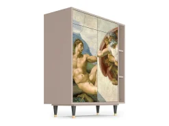 Aparador - 96х110х41 cm - BS6 - The Creation of Adam, Latte