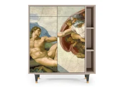 Aparador - 96х110х41 cm - BS6 - The Creation of Adam, Latte