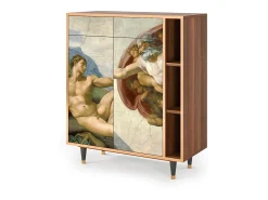 Aparador - 96х110х41 cm - BS6 - The Creation of Adam, Nogal