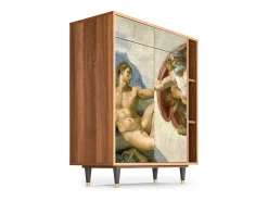 Aparador - 96х110х41 cm - BS6 - The Creation of Adam, Nogal
