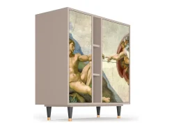Aparador - 94х96х41 cm - BS5 - The Creation of Adam, Latte