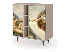 Aparador - 94х96х41 cm - BS5 - The Creation of Adam, Latte