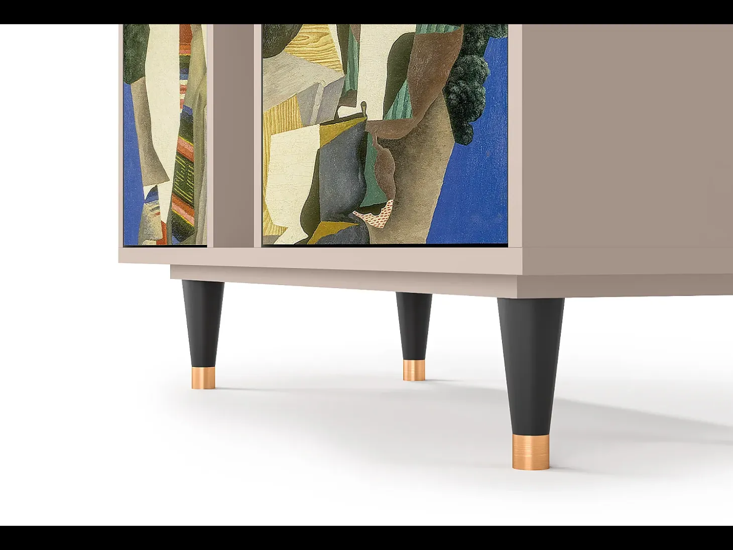 Aparador - 94х96х41 cm - BS5 - The Cubist Paintings , Latte