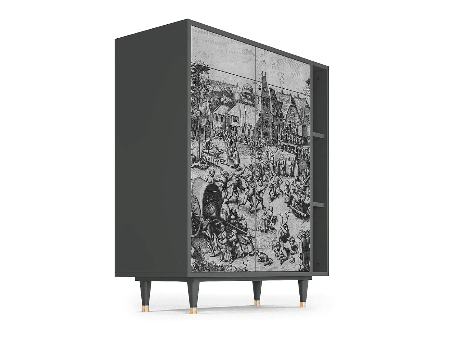 Aparador - 96х110х41 cm - BS6 - The Festival of Saint, Antracita