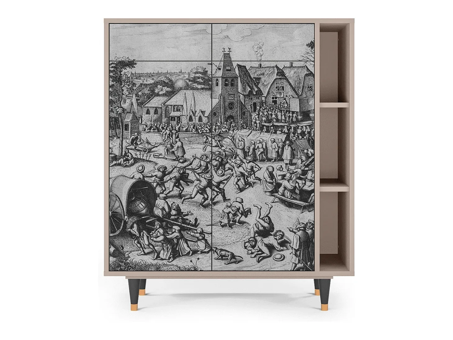 Aparador - 96х110х41 cm - BS6 - The Festival of Saint, Latte