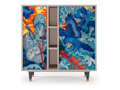 Aparador - 94х96х41 cm - BS5 - The Girl - James Jean, Latte