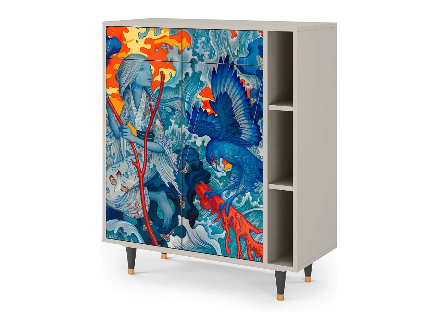 Aparador - 96х110х41 cm - BS6 - The Girl - James Jean, Arena