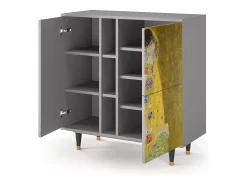 Aparador - 94х96х41 cm - BS5 - The Kiss by Klimt , Gris