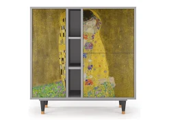 Aparador - 94х96х41 cm - BS5 - The Kiss by Klimt , Gris