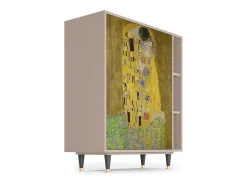 Aparador - 96х110х41 cm - BS6 - The Kiss by Klimt , Latte